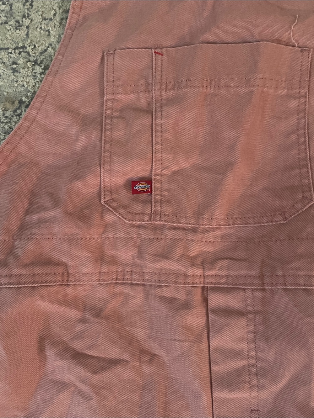 Dickies Women’s Pink Overall Pants - Picture 3 of 5